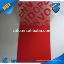 Made in China Einzelhandel PET Material Custom Logo Anti-Fälschung Shenzhen ZOLO Klebe Buchstaben Aufkleber